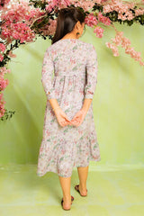 Ochre Clothing Printed Georgette Dress