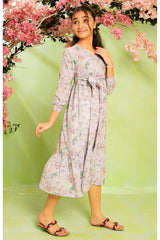 Ochre Clothing Printed Georgette Dress