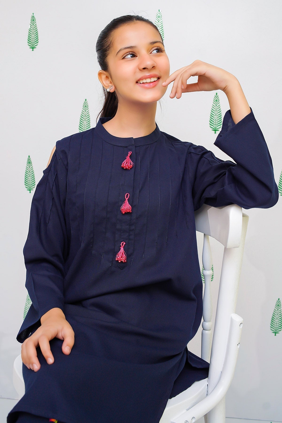 Cotton Embroidered 2 Pc Suit - Wear Ochre