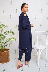 Cotton Embroidered 2 Pc Suit - Wear Ochre