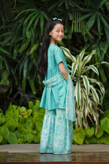 Ochre Clothing Toddlers Eastern Cotton Silk Embellished 3 Pc Suit