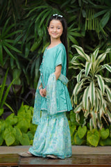 Ochre Clothing Toddlers Eastern Cotton Silk Embellished 3 Pc Suit