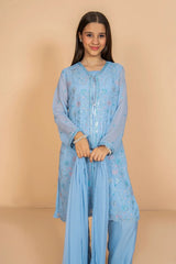 Ochre Clothing Stitched 3 Piece Chiffon Formals Kids Suit-OCH-CE3PS-175206111675741
