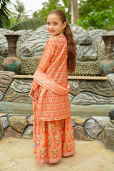 Ochre Clothing Stitched 3 Piece Digital Printed Herringbone Collection'2025-COR-117