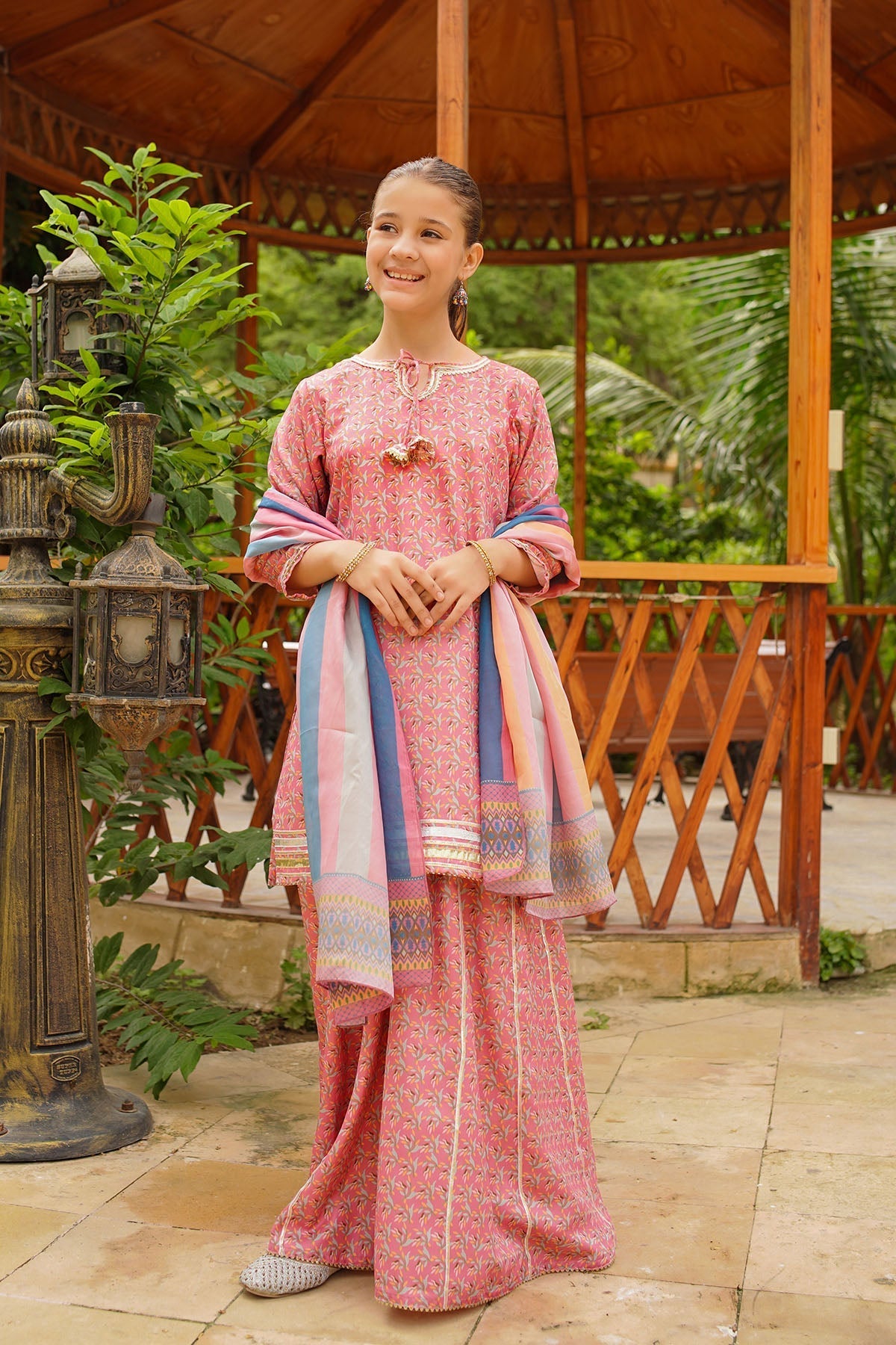 Ochre Clothing Stitched 3 Piece Digital Printed Herringbone Collection'2025-COR-115