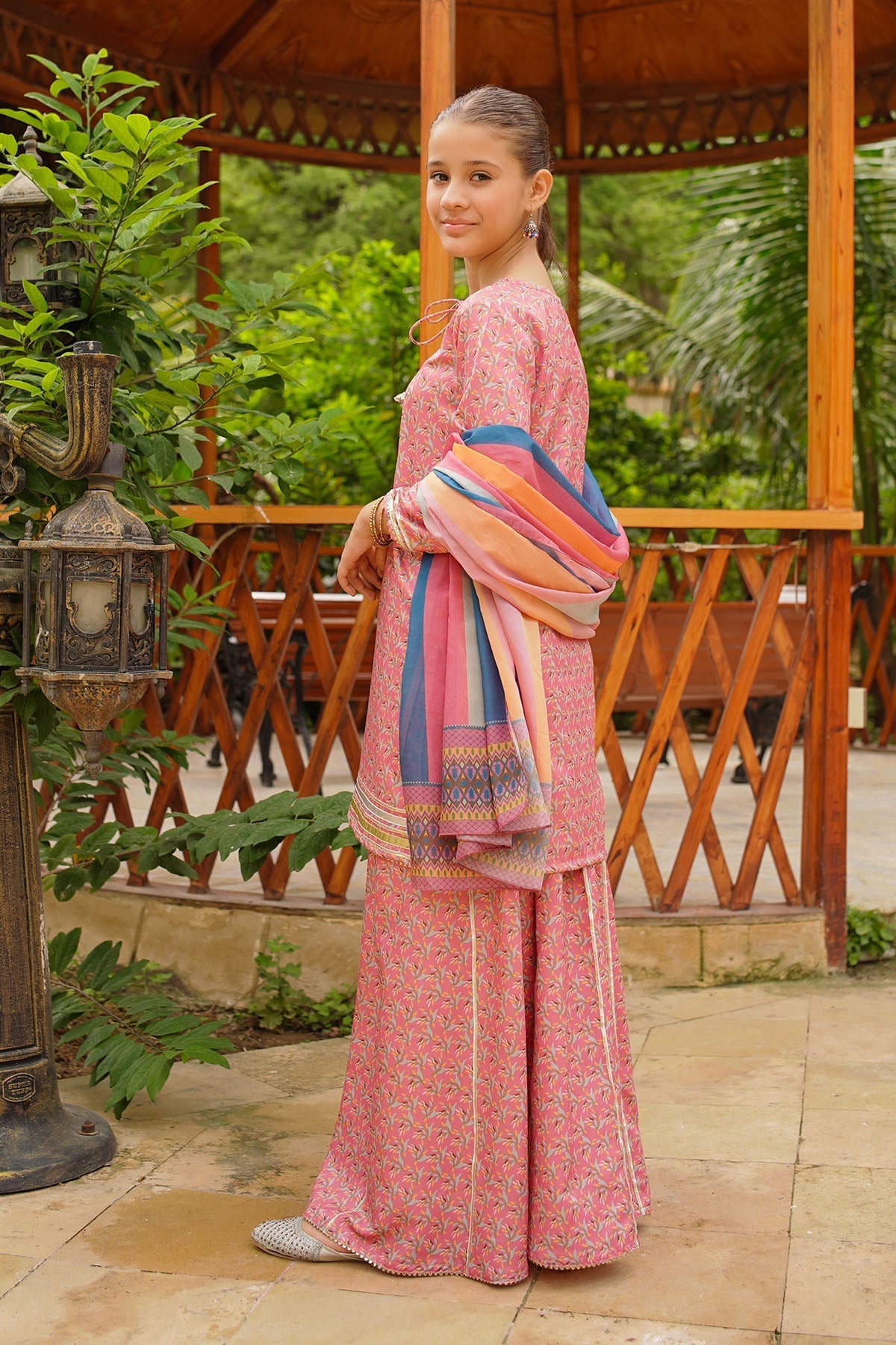 Ochre Clothing Stitched 3 Piece Digital Printed Herringbone Collection'2025-COR-115