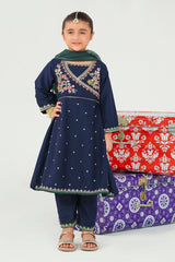 Ochre Clothing Stitched 3 Piece Emb Raw Silk Collection'2025-INMHD-14