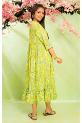 Ochre Clothing Printed Georgette Dress
