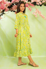 Ochre Clothing Printed Georgette Dress