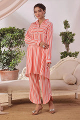 Ochre Clothing Women's Casual -Printed Cotton 2 Pc Suit-SOLS-11