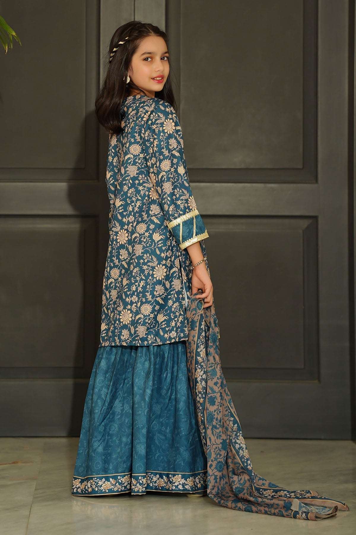 Ochre Clothing Stitched 3 Piece Digital Printed Herringbone Collection'2025-COR-116