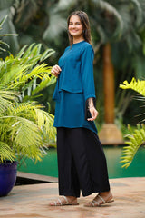 Ochre Clothing Girls Full Suits Georgette Hand Work 2 Pc Suit