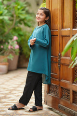 Ochre Clothing Girls Full Suits Georgette Hand Work 2 Pc Suit