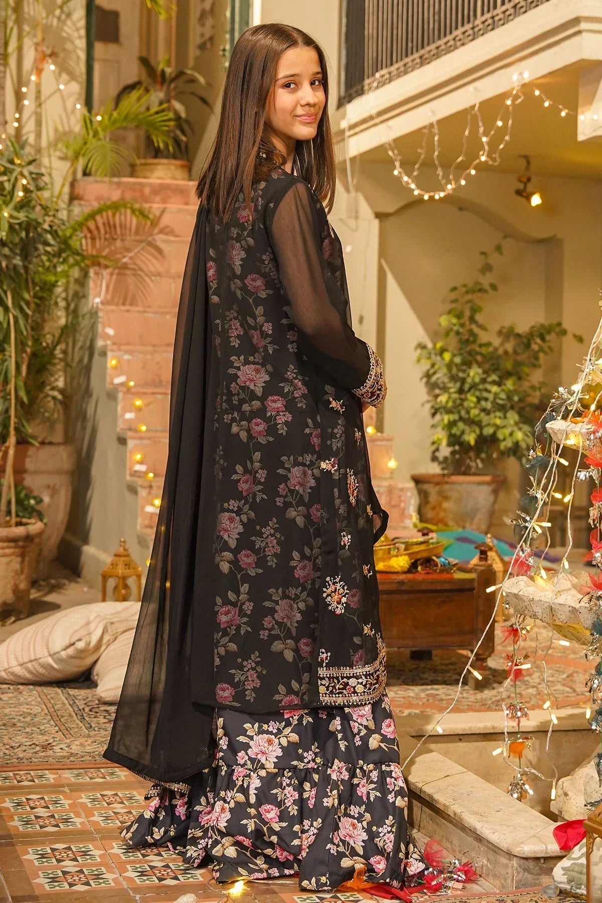 Best Chiffon Embroidered 3 Pc Suit - Wear Ochre -