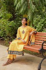 Ochre Clothing Stitched 3 Piece Digital Printed Herringbone Collection'2025-COR-112