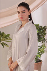 Ochre Clothing Women's Casual -Silk 2 Pc Suit-SOLS-09A