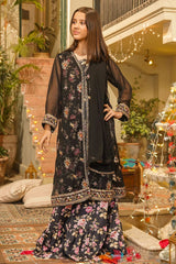 Best Chiffon Embroidered 3 Pc Suit - Wear Ochre -