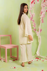 Ochre Clothing Self Printed Chiffon 2 Pc Suit