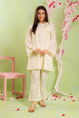 Ochre Clothing Self Printed Chiffon 2 Pc Suit