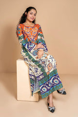 Ochre Clothing Stitched 1 Piece Digital Printed Poly Lawn Kids Kurta-OCH-PLDPK-7