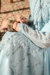 Chiffon Embroidered 3 Pc Suit - Wear Ochre