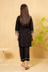 Ochre Clothing Girls Co-ords Cotton Embroidered 2 Pc Suit