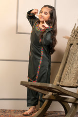 Ochre Clothing Cotton Embroidered 2 Pc Suit