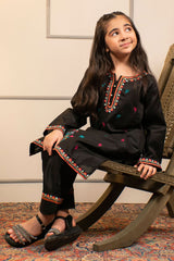 Ochre Clothing Cotton Embroidered 2 Pc Suit