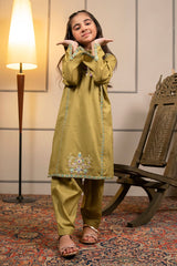 Ochre Clothing Cotton Embroidered 2 Pc Suit