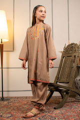 Ochre Clothing Cotton Embroidered 2 Pc Suit