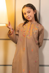 Ochre Clothing Cotton Embroidered 2 Pc Suit