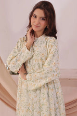 Ochre Clothing Women's Casual -Chiffon Printed Dress-SOD-03B