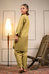 Ochre Clothing Cotton Embroidered 2 Pc Suit
