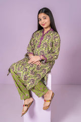 Ochre Clothing Stitched 2 Piece Digital Printed Cotton Lawn Kids Suit-OCH-CLP2P-9