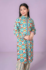 Ochre Clothing Stitched 2 Piece Digital Printed Cotton Lawn Kids Suit-OCH-CLP2P-17