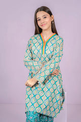 Ochre Clothing Stitched 2 Piece Digital Printed Cotton Lawn Kids Suit-OCH-CLP2P-16