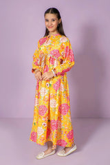Ochre Clothing Stitched 1 Piece Western Kids Dress-OCH-DPPLD-3