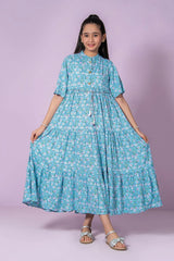 Ochre Clothing Stitched 1 Piece Western Kids Dress-OCH-BLPDO-5