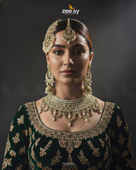 Rich Bold Hand Sculpt Bridal Set - Zeesy Jewellery
