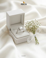 Rich Bold Square Cluster Ring - Zeesy Jewellery