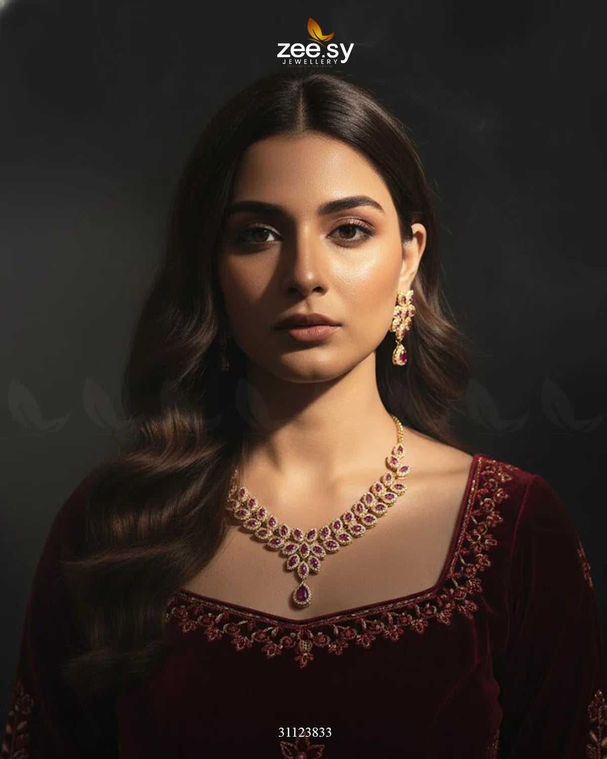 Rich Heritage Stream Necklace Set - Zeesy Jewellery