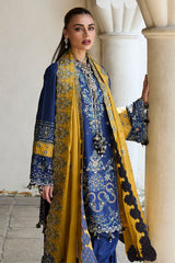 Hussain Rehar Unstitched 3 Piece Luxury Lawn Suit-Riviera