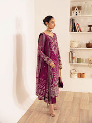 Gulaal Unstitched 3 Piece Emb Chiffon Vol-01 Suit-Roheen GL-EC-23V1-04
