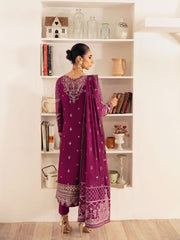 Gulaal Unstitched 3 Piece Emb Chiffon Vol-01 Suit-Roheen GL-EC-23V1-04