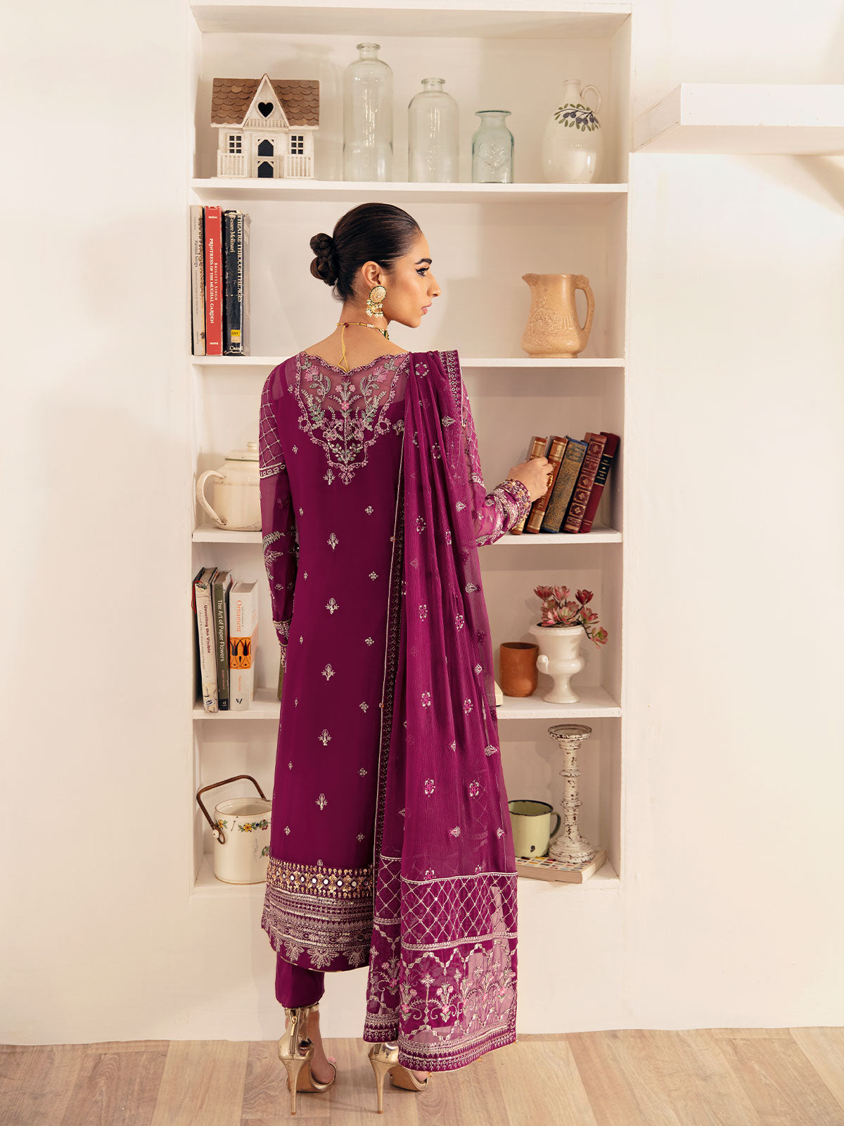 Gulaal Unstitched 3 Piece Emb Chiffon Vol-01 Collection'2023-Roheen GL-EC-23V1-04