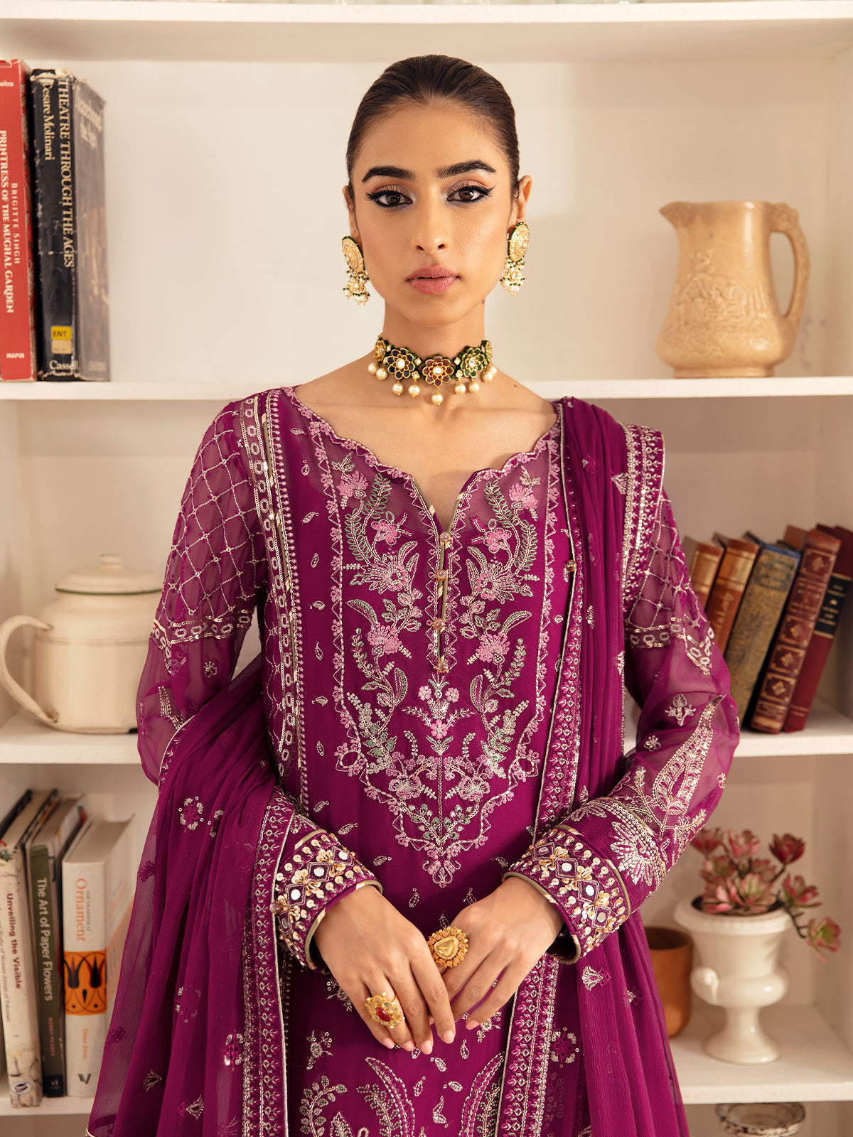 Gulaal Unstitched 3 Piece Emb Chiffon Vol-01 Collection'2023-Roheen GL-EC-23V1-04