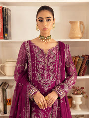 Gulaal Unstitched 3 Piece Emb Chiffon Vol-01 Suit-Roheen GL-EC-23V1-04