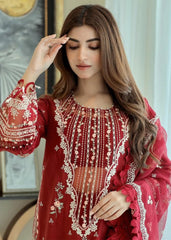 Sardinia Unstitched 3 Piece Lawn Collection-Rosabel - Kinza Hashmi