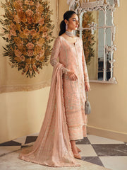 Gulaal Unstitched 3 Piece Emb Chiffon Vol-01 Suit-Rosalie GL-EC-23V1-03