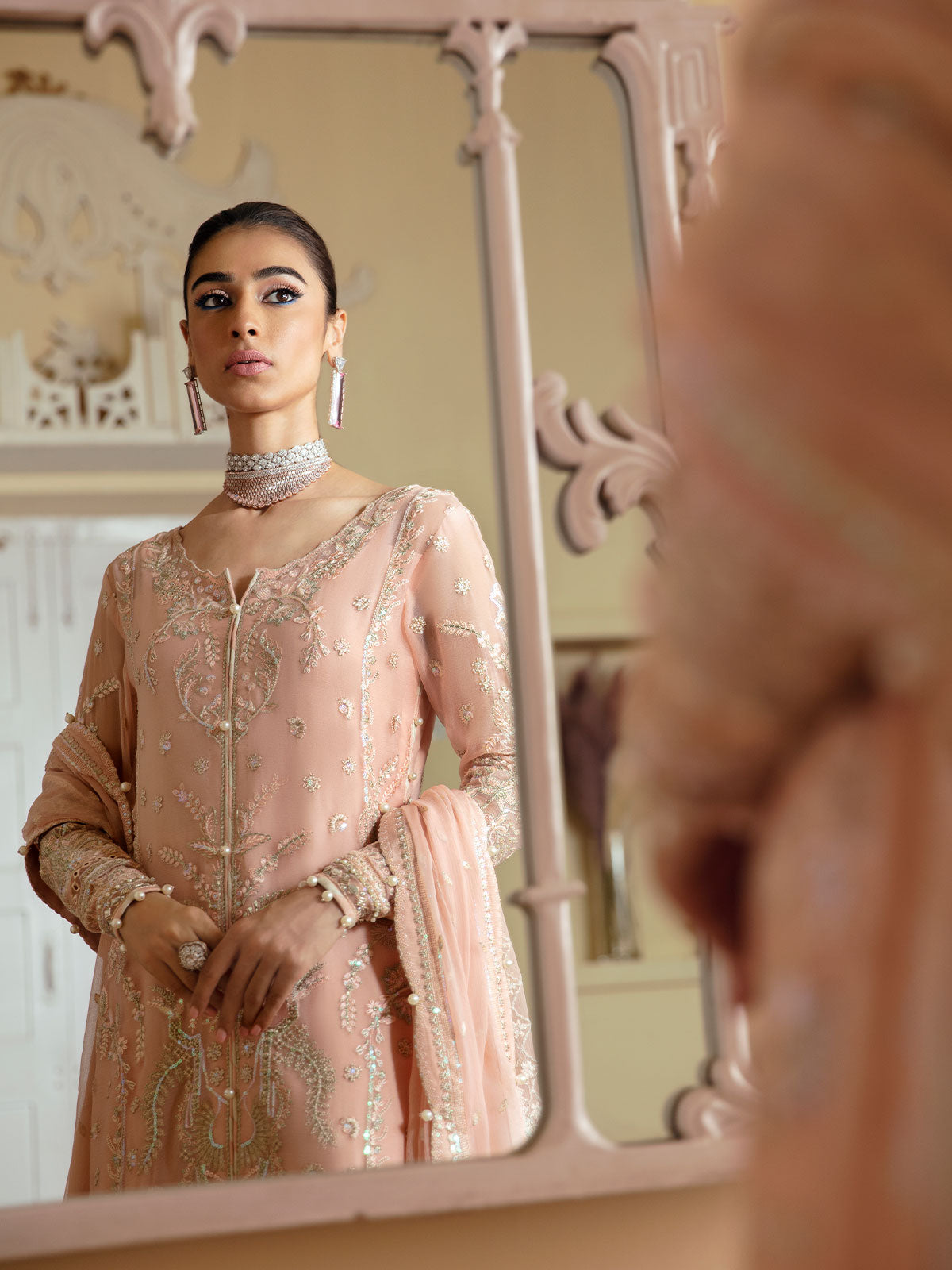 Gulaal Unstitched 3 Piece Emb Chiffon Vol-01 Collection'2023-Rosalie GL-EC-23V1-03